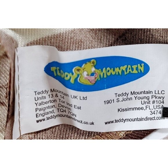 Teddy Mountain Army Camouflaged Camo Outfit Fits Most 8"- 10" Plush - Picture 3 of 3